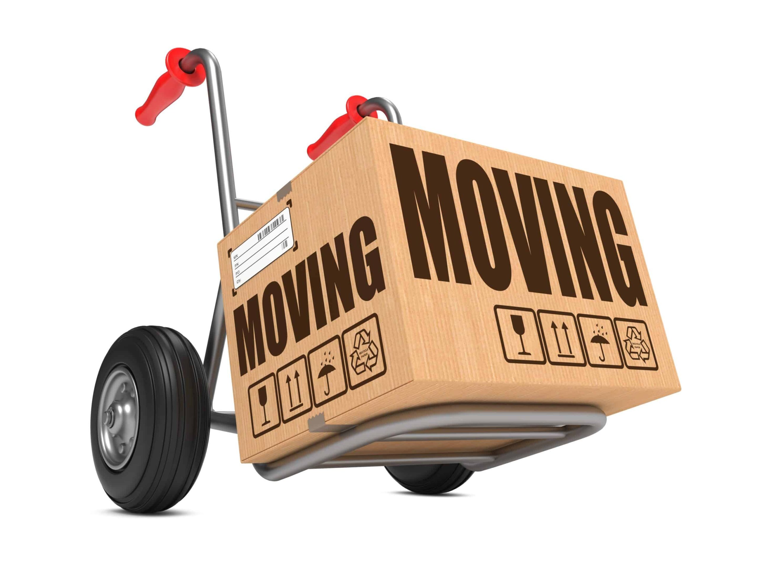 Moving Box on Hand Truck